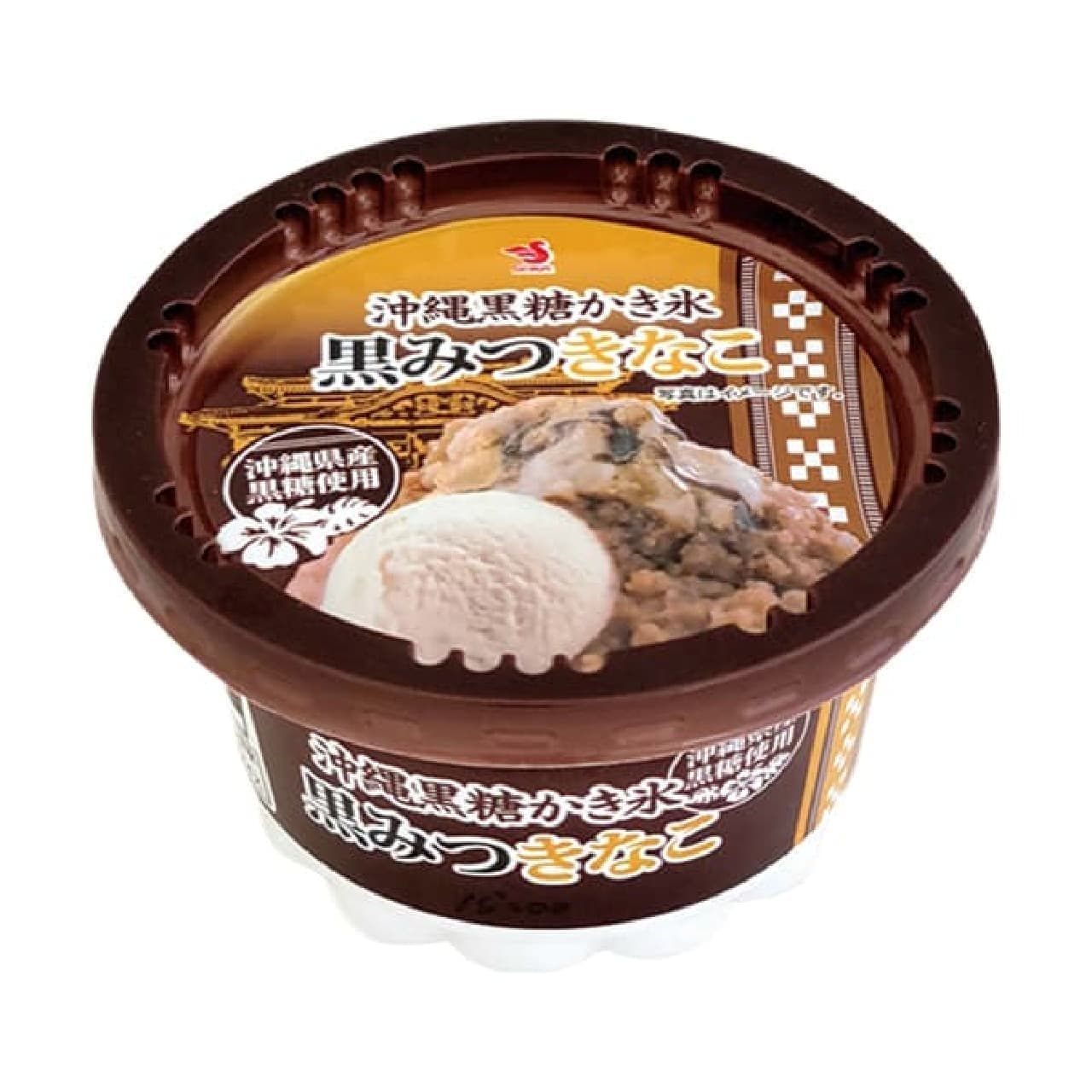FamilyMart "Seika Okinawa brown sugar shaved ice with brown sugar and soybean flour