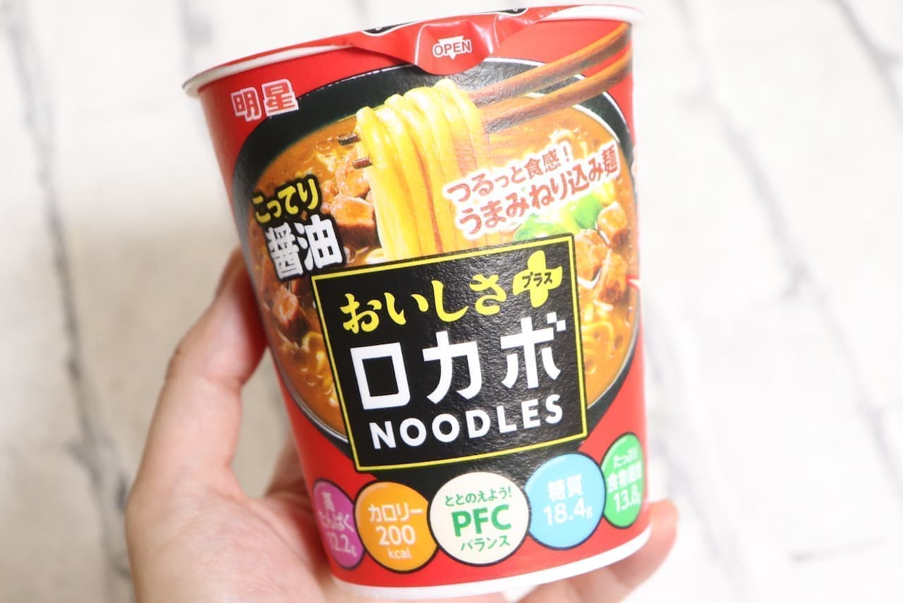 Tasted "Meisei Rockabo NOODLES Oishi-sama Plus Kotteri Soy Sauce".