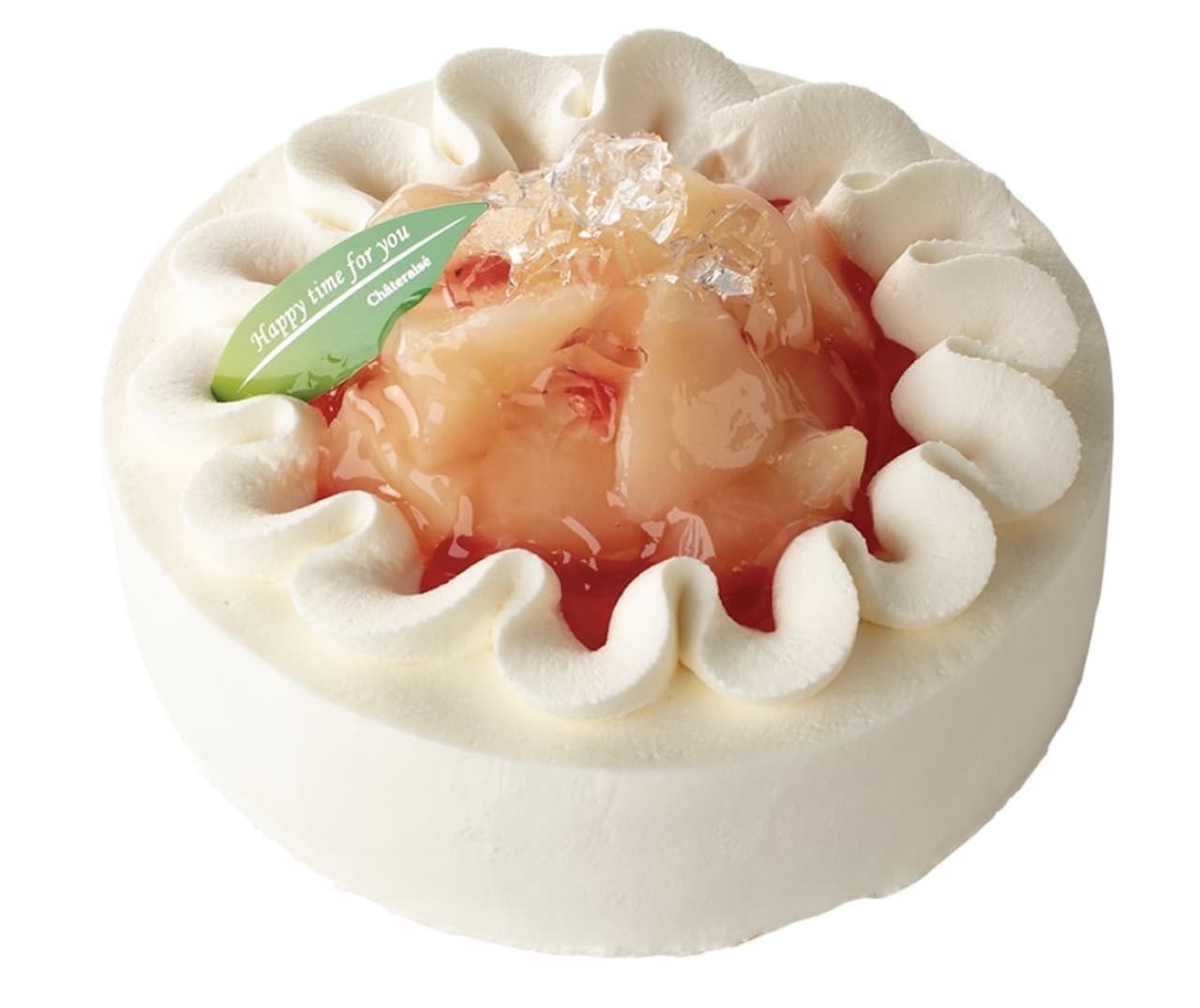 August: Chateraise Decoration Cake "Yamanashi White Peach Decoration