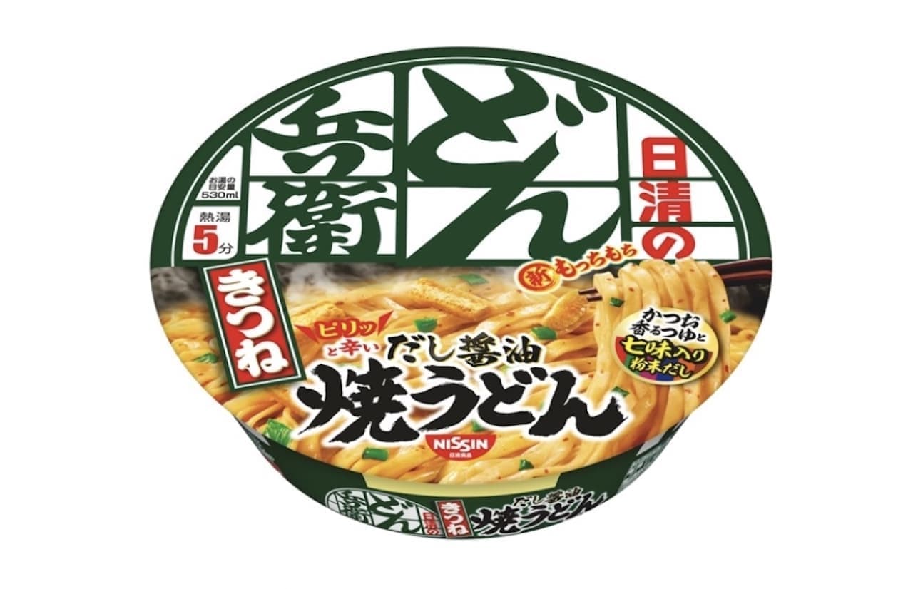 Nissin Donbei Yakitori Udon with Foxy Noodles Renewal