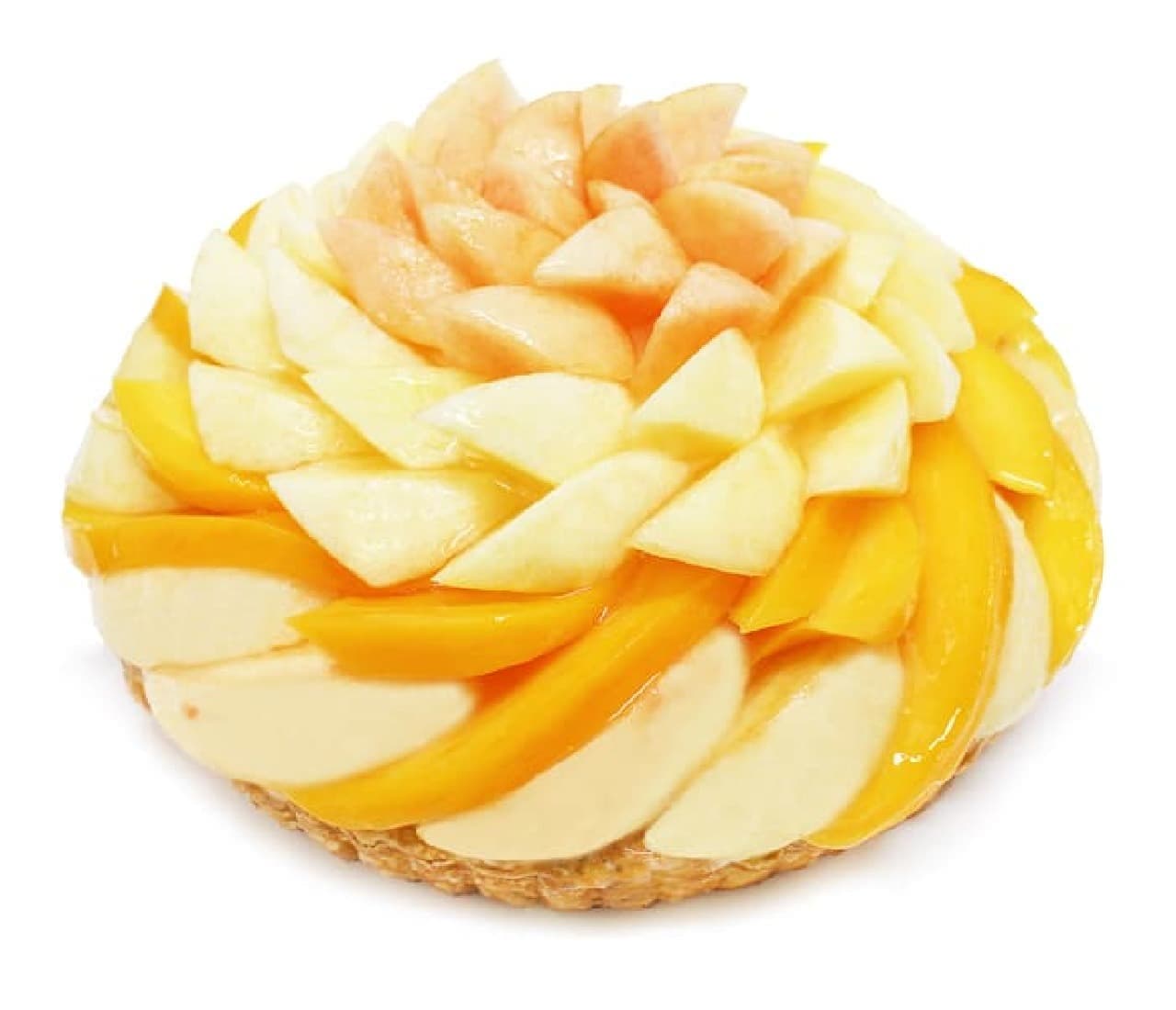 カフェコムサ「桃とマンゴーのケーキ」