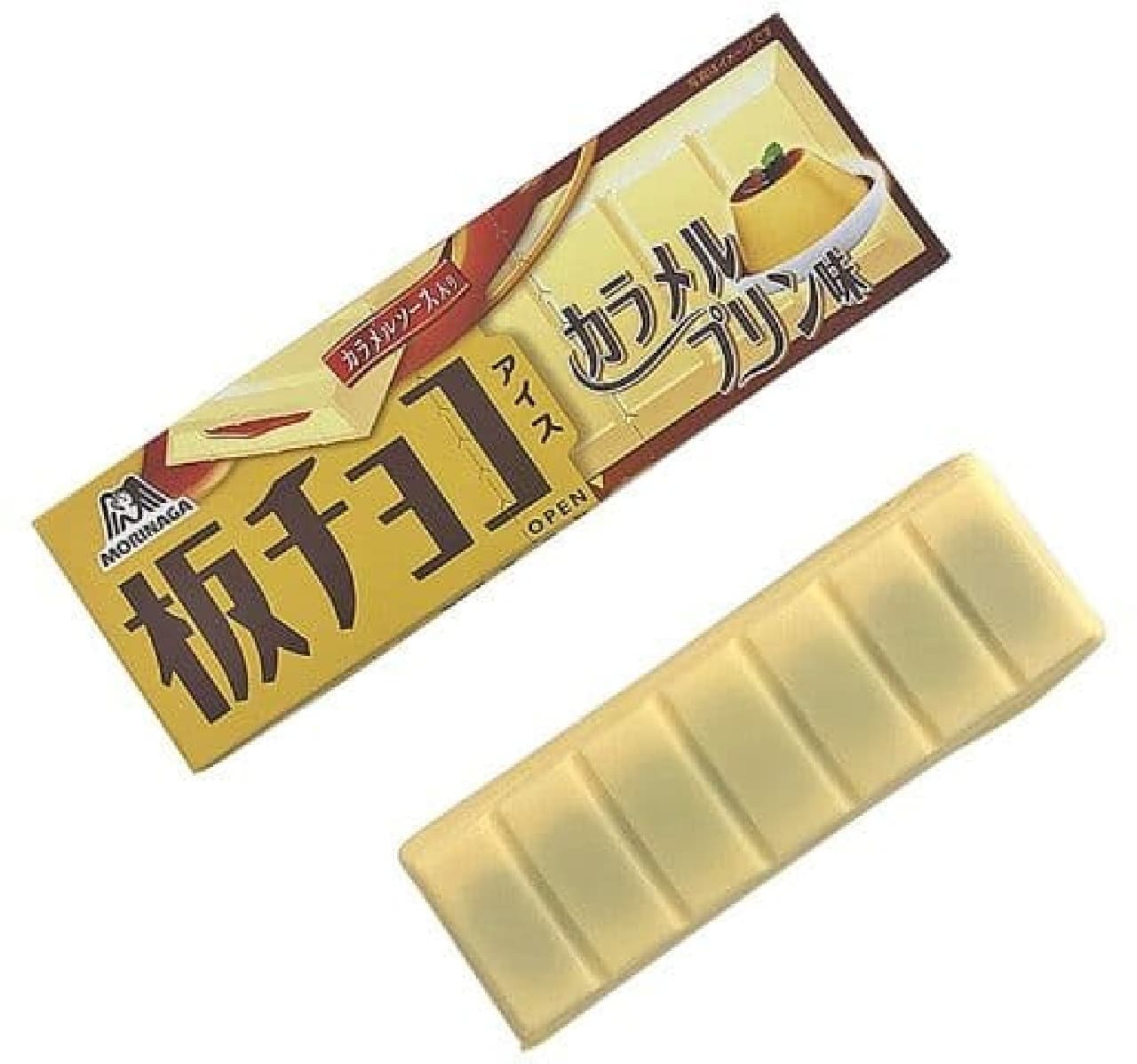 セブン-イレブン「森永製菓 板チョコアイス カラメルプリン味」
