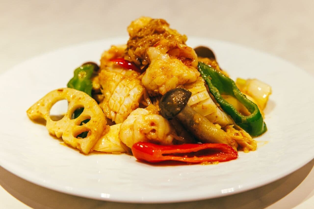 China "Wok-fried Shrimp and Bluefin Squid with XO Sauce
