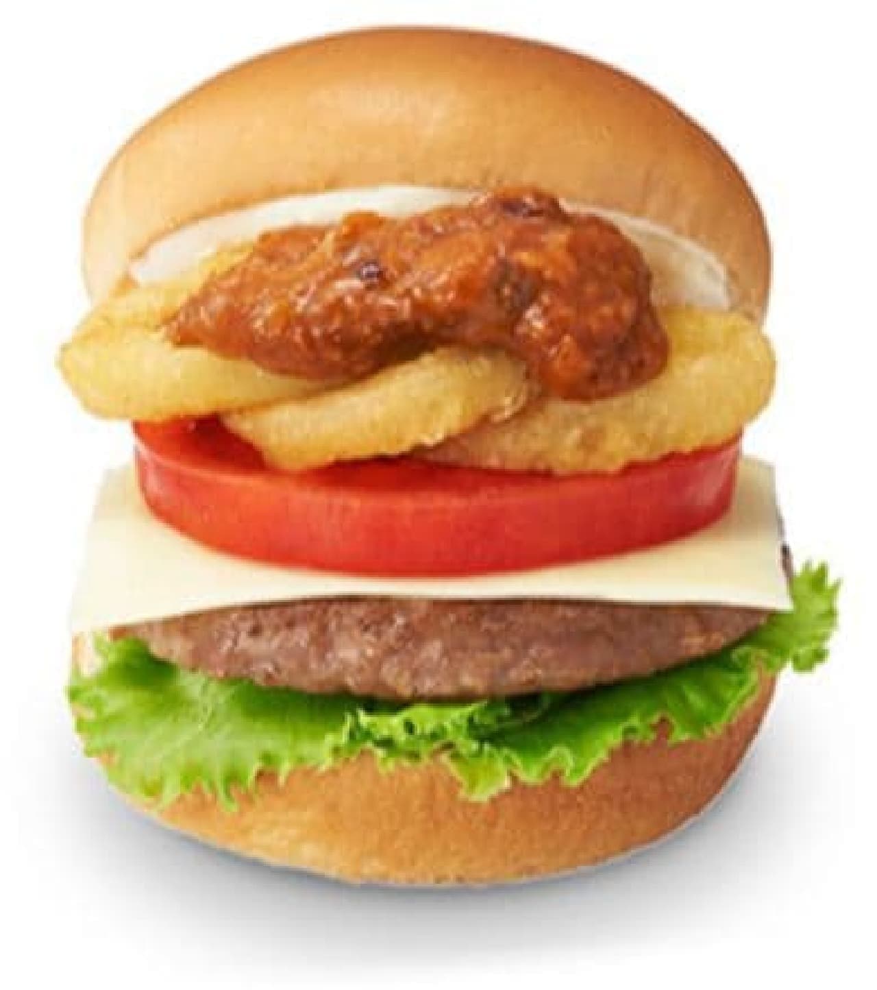 Mos Burger Friday Limited "Gochiso Chili Burger Two Kinds of Cheese"
