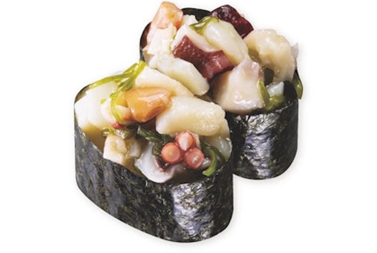 Kurazushi "Five Kinds of Seafood Gunkan