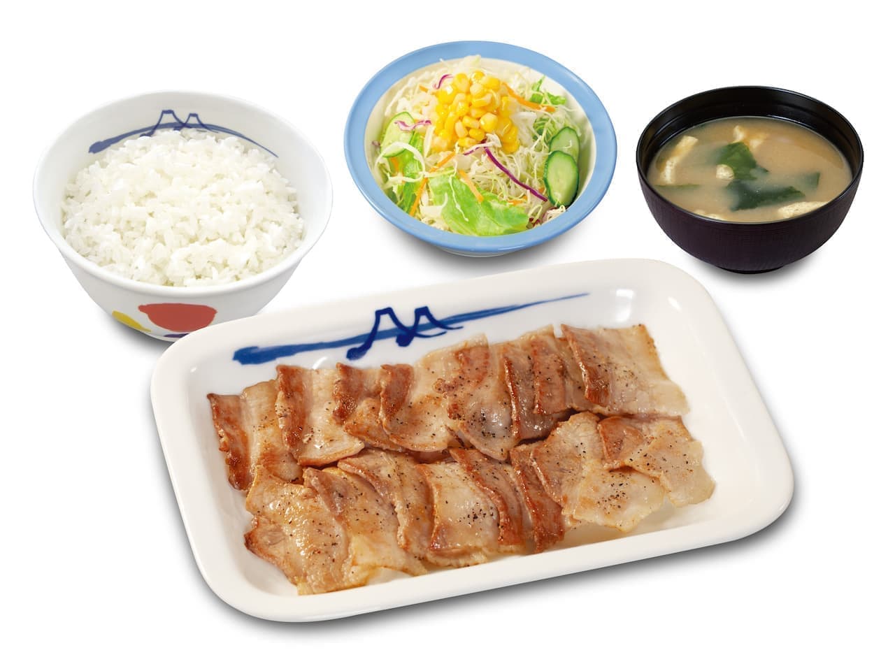 Matsuya Pork ribs yakiniku set meal