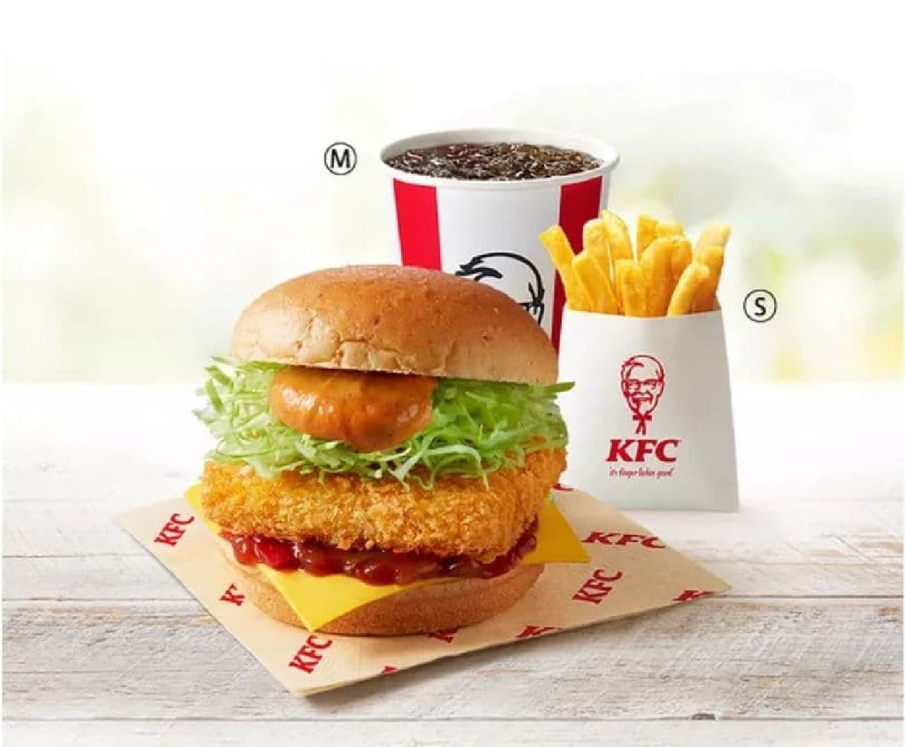 KFC「サルサカツバーガーセット」