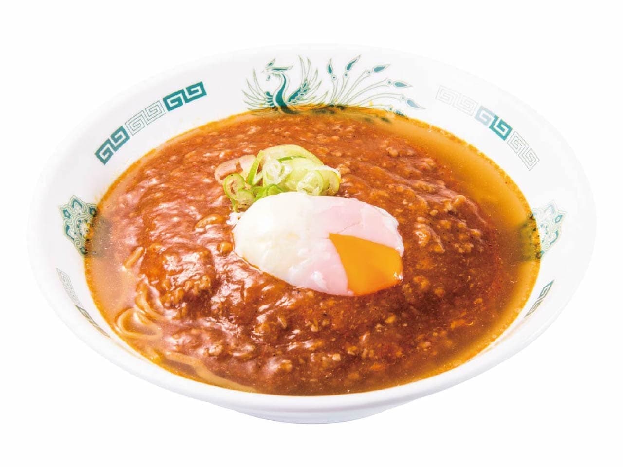 Hidakaya "Ontama Utsu Tamago Umami Spicy Ramen" (hot and spicy ramen noodles with hot egg)