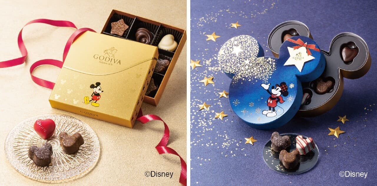 Godiva "Mickey/Heartfelt Collection" and "Mickey/Star Magic Collection