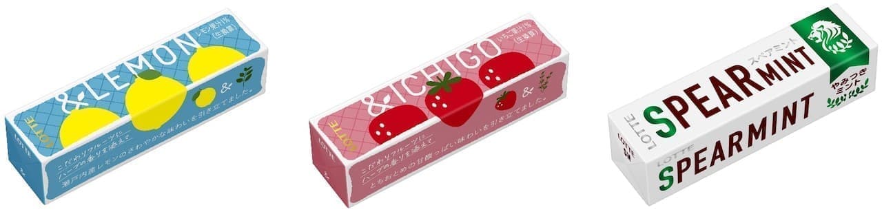Lotte "Kodawari Fruits [& Lemon]" "Kodawari Fruits [& Strawberry]".