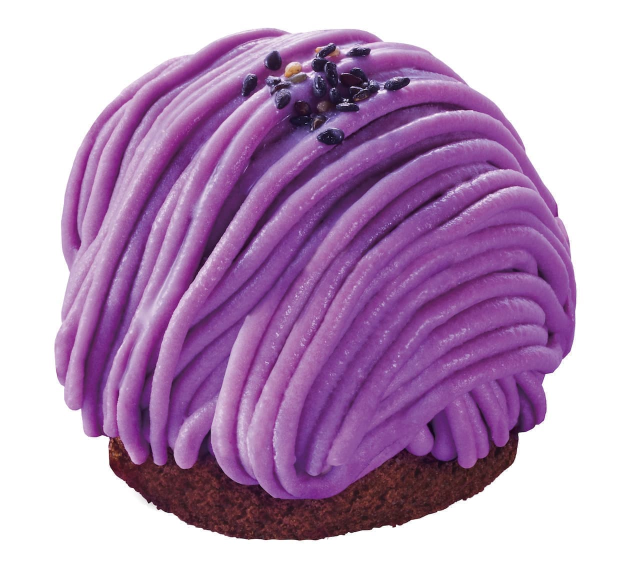 Komeda "Sweet Purple Mont Blanc (sold at Okagedan under the name "Purple Imo Mont Blanc")