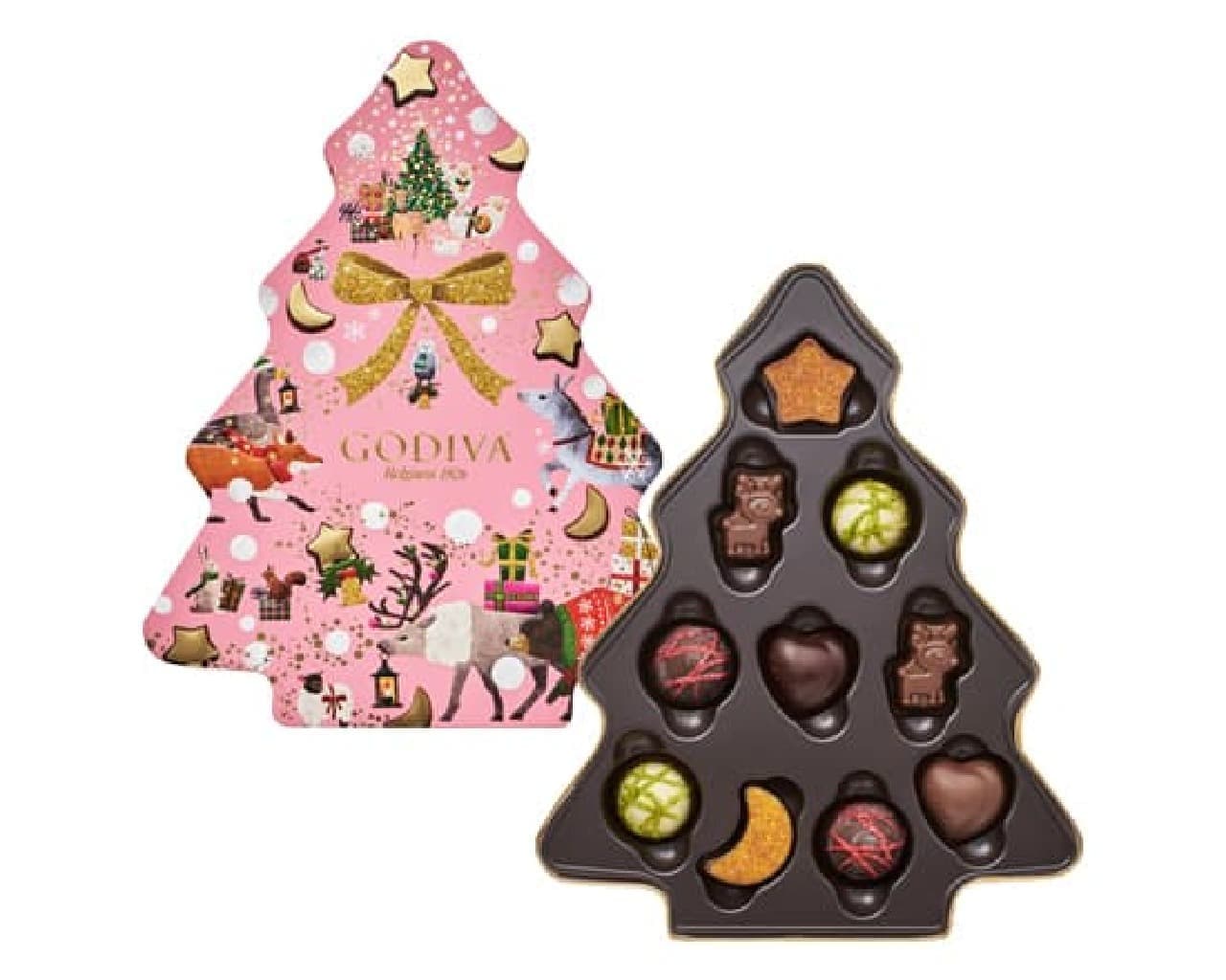Godiva Starry Christmas Tree Selection