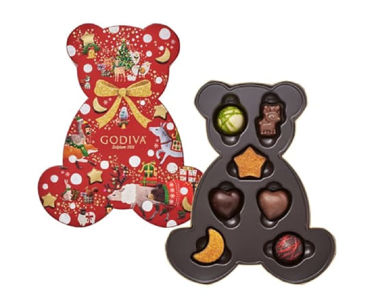 Godiva Starry Christmas Bear Selection