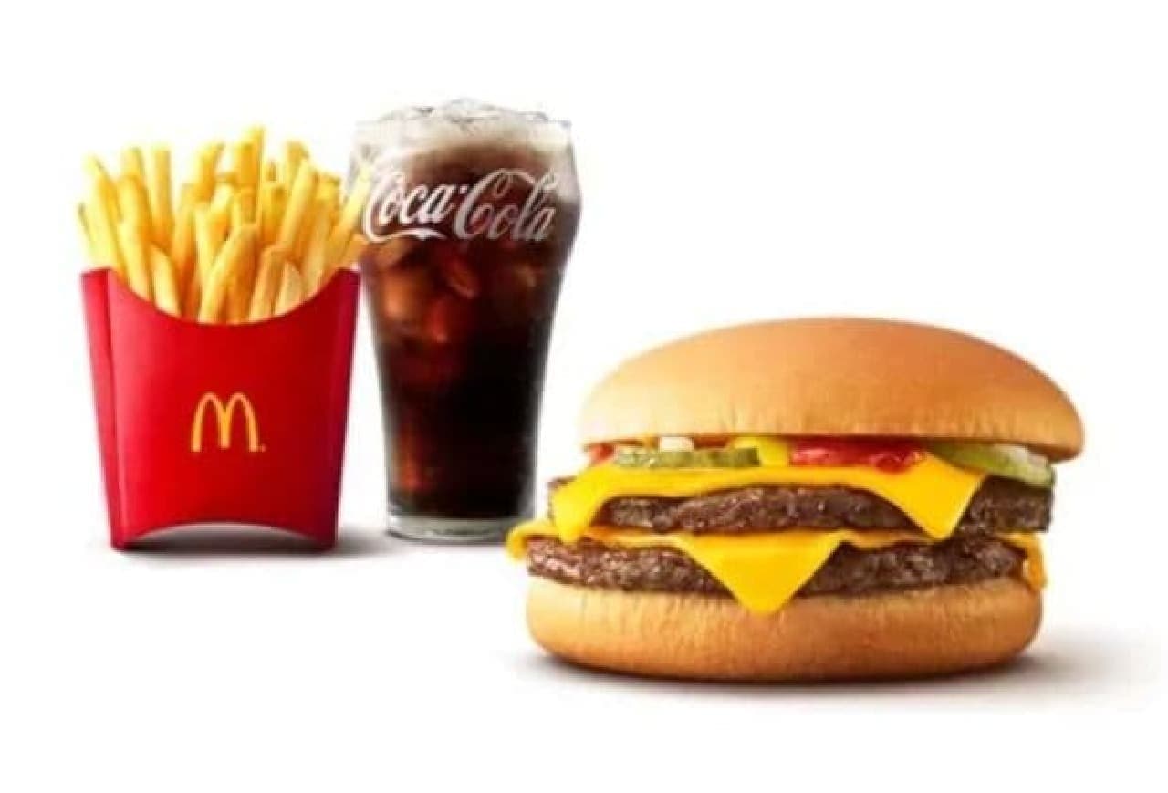 McDonald's "Hirumac Double Cheeseburger Set"