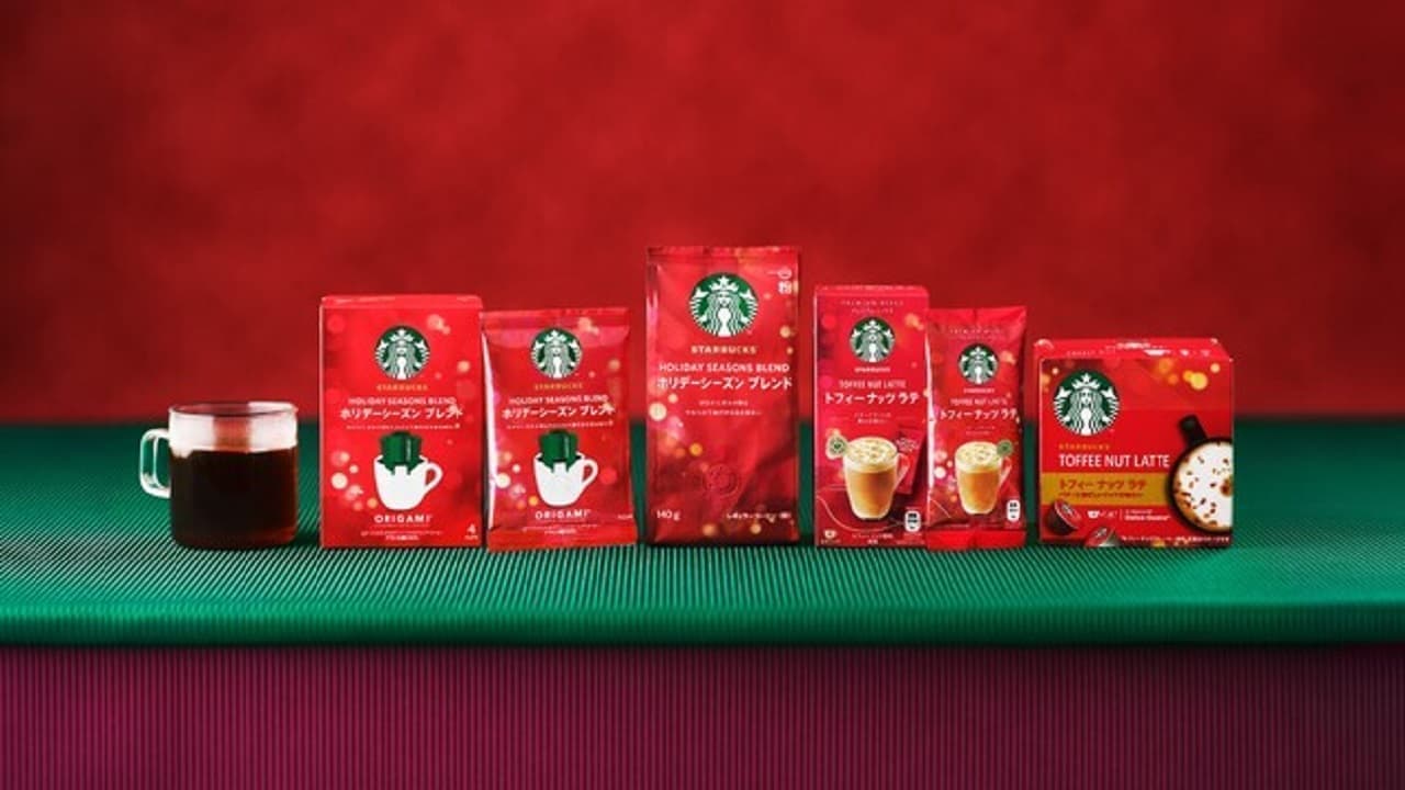 Nestle Japan "Starbucks Holiday Season Blend" and "Toffee Nut Latte
