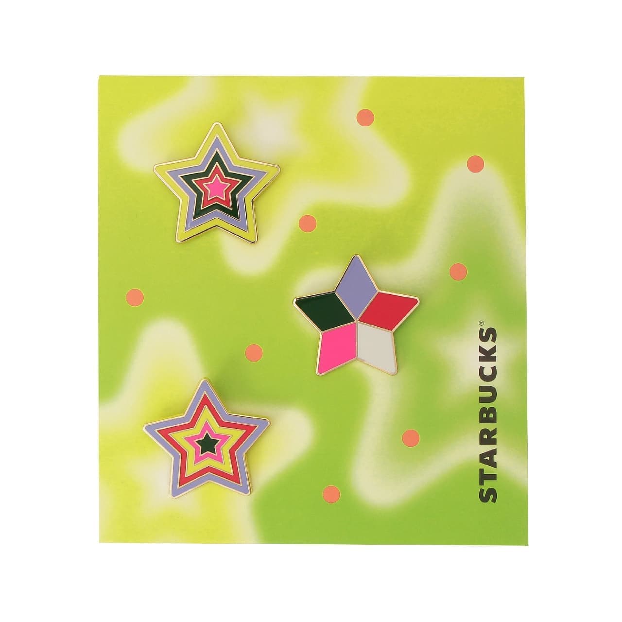 Holiday 2023 pin badge set star