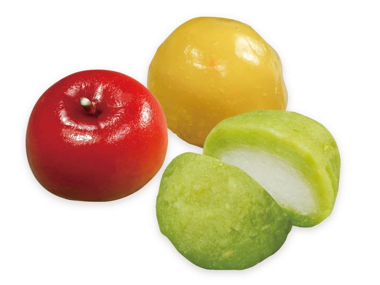 Kurazushi "Three kinds of Japanese sweets (apple, zundamochi and mizu-manju)
