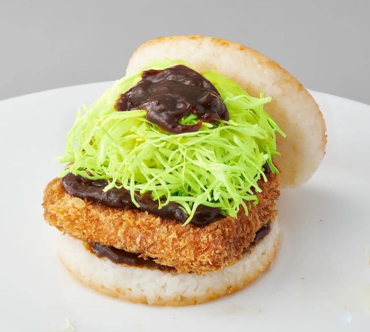 Mos Burger "Miso Katsu Rice Burger with Hatcho Miso".