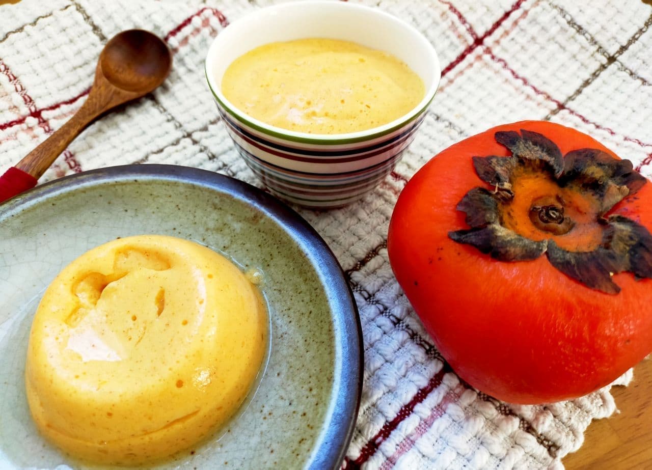 Kaki Pudding with Overripe Persimmons Recipe