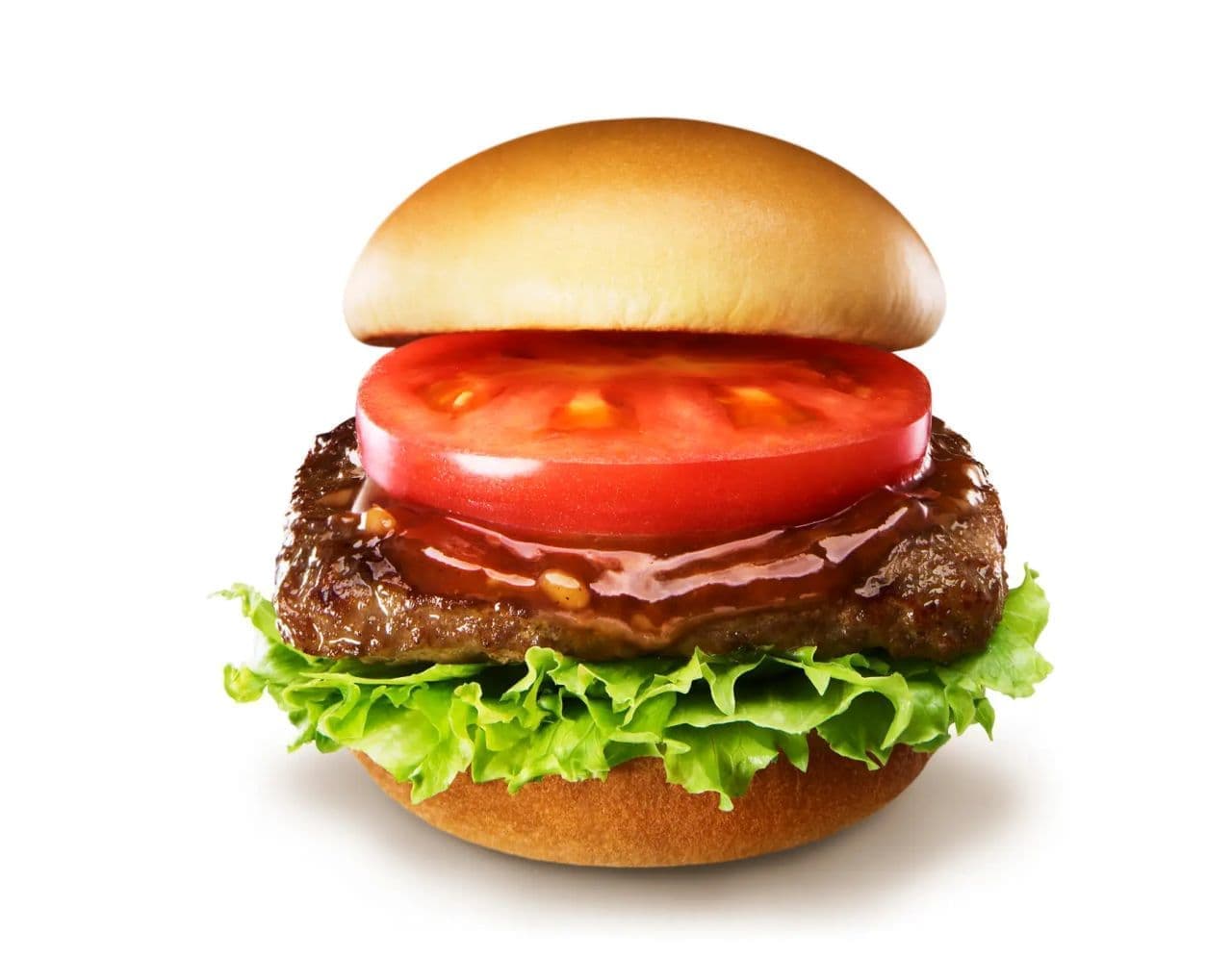 Mos Burger "Ippou Kuroge Wagyu Beef Burger with Special Teriyaki Sauce - Yuzu Kosho Flavor".