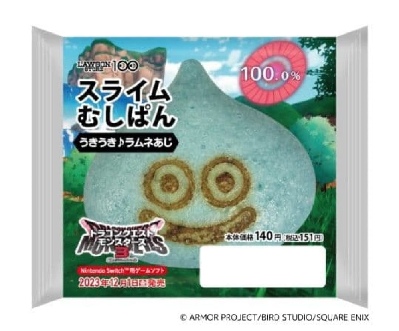 LAWSON STORE100 "Slime Mushipan float with Ramune flavor