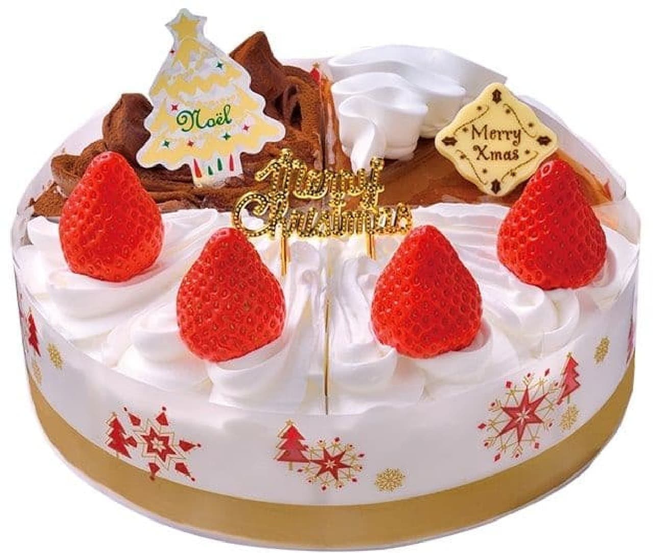 ヤマザキ「ストロベリーとチョコのクリスマスケーキ6号」