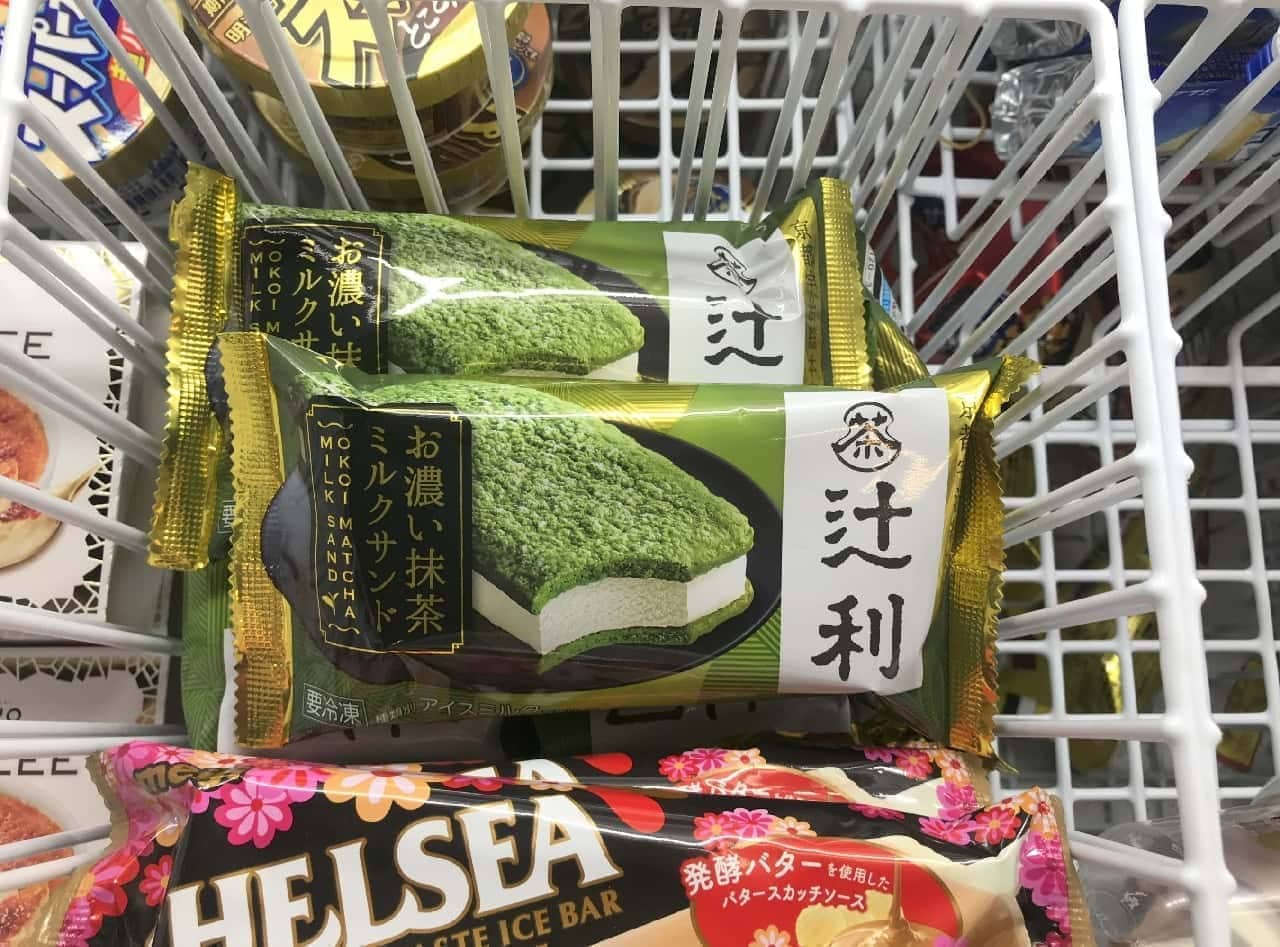 Tsujiri thick green tea milk sandwich