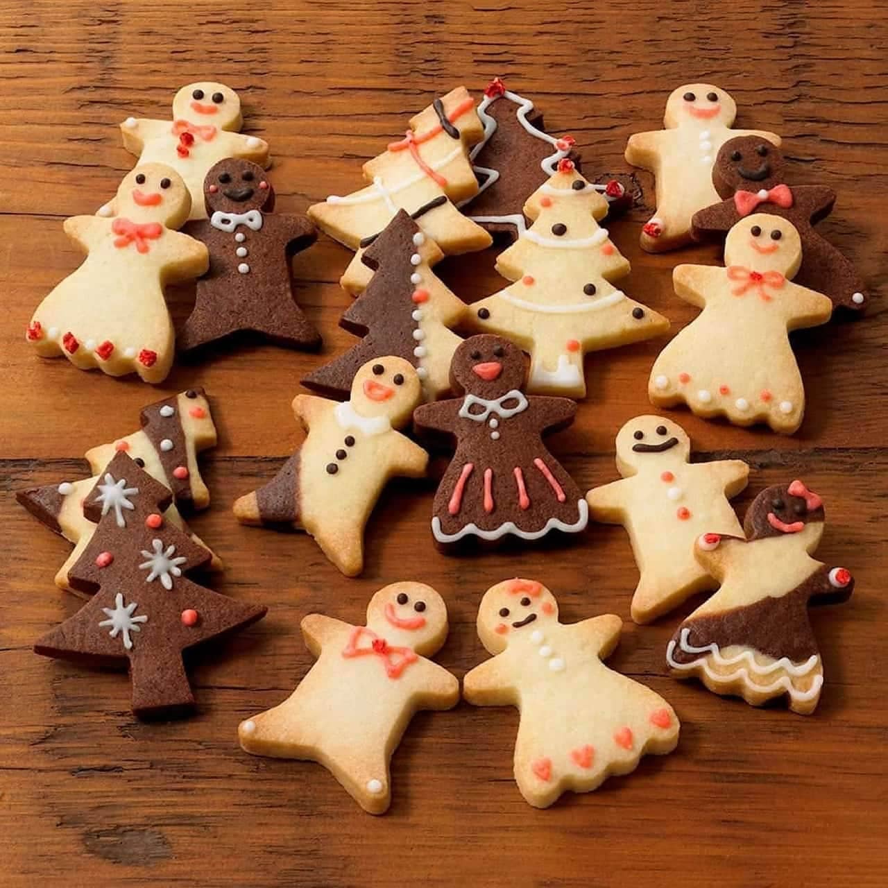 「自分でつくる　クリスマス型抜きクッキー」制作例