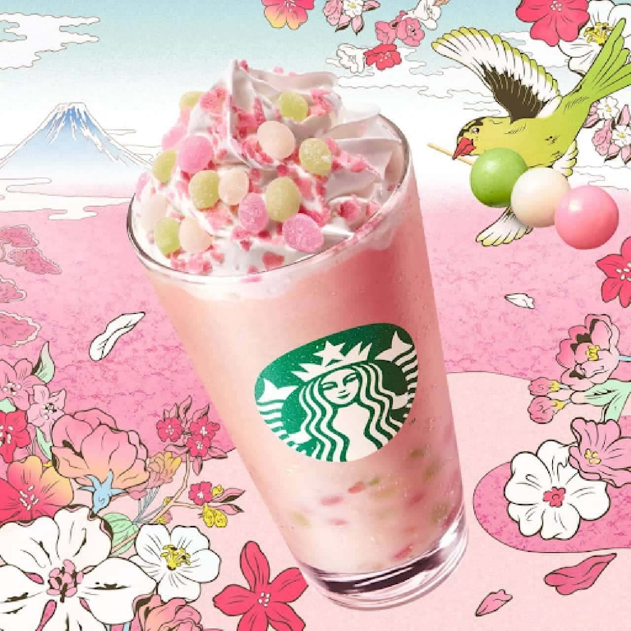 人気カフェの「桜ドリンク・フード」