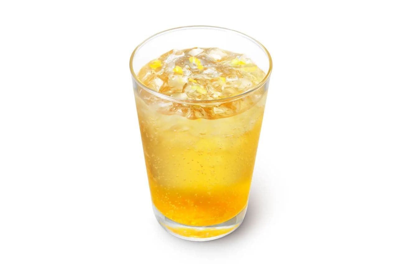 モスバーガー「はちみつレモン ジンジャーエール＜瀬戸内産レモン果汁0.3％＞」