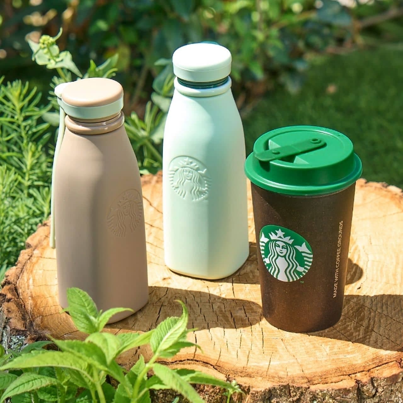 Starbucks Summer 2024 "LET'S GO GREEN" merchandise