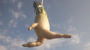 The "Dancing Radish Man" running away from the scene is now the talk of the town on international sites!