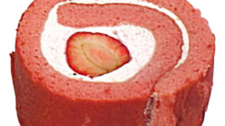 Strawberry color to the dough! Tohoku 7-ELEVEN Limited "Miyagi Prefecture Strawberry Roll Cake"