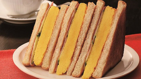 "Thick roasted egg" toast sandwich appeared at Cafe de Clie--Japanese-style soup stock spreads softly!
