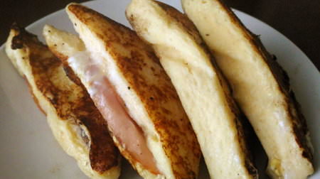 【簡単レシピ】“余ったサンドイッチ” を “甘くないフレンチトースト” にリメイクしてお食事系に！