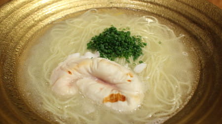 Don the whole puffer fish milt! "Fugu Ramen" with sake lees from the festival--Musashi 20th Anniversary 2nd