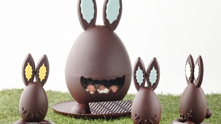 The first Easter chocolate for Compartes! How about a "bunny egg" with cute "rabbit ears"?