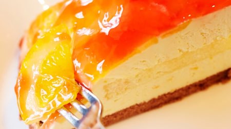 Spring dessert at Komeda coffee shop! Orange mousse cake "Sun Orange" and roll cake "Matcha weather"
