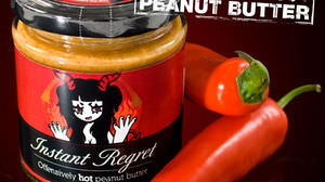 The world's hottest peanut butter "Instant Regret Peanut Butter" -The spiciness is 12 million Scoville!
