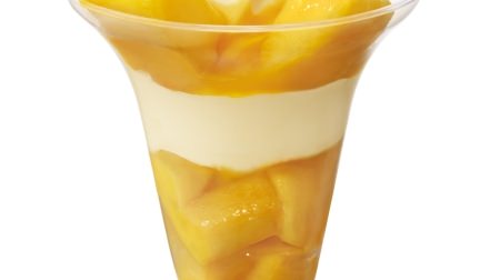 とろけるマンゴーとソフトクリーム！「マンゴーパフェ」がミニストップに--今年はマンゴーソース増量