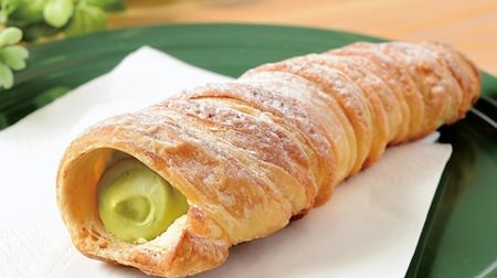 "Cookie Danish Cornet Uji Matcha" for Lawson--Margarine with fermented butter is used