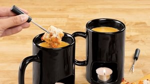 Only for one person-Mug "Personal Fondue" where you can enjoy "single fondue"
