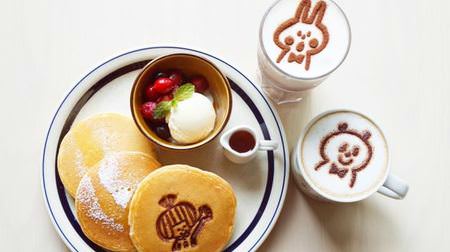 Tokyu Hands x Eraser Hanko writer "mizutama" cafe in Omiya & Harajuku-Illustrated pancakes