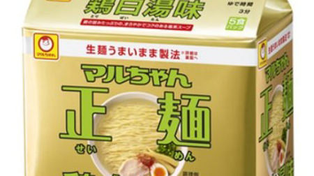 Only now! Maruchan's regular noodles with "chicken plain hot water (toripatan) taste"-the taste and richness of chicken