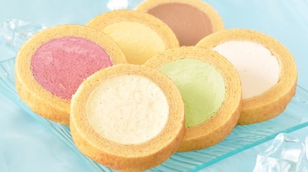 From "Aisuba Umu", a Baumkuchen hole filled with mousse, from Kasukabe's specialty store "S Terrace"