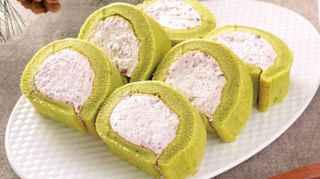 Mochiri Matcha dough x Ogura whipped cream! "Mochi texture roll (Uji matcha)" for Lawson