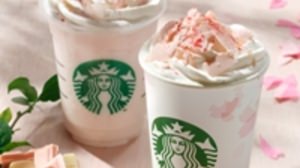 Starbucks releases a limited-time drink that announces spring "Sakura" flavored hot chocolate and Frappuccino!