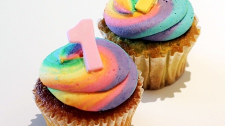 Vanilla cupcakes turn "rainbow-colored" for only 3 days ...! Laura's Cupcake at Harajuku Main Store