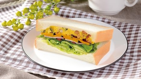 Lawson with "2 kinds of pumpkin" salad sandwich--Aya bright Halloween specification