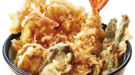 プリップリのかきや銘柄鶏を贅沢に--てんやに豪華な「かきとホタテの海鮮天丼」＆「ふもと赤鶏天丼」